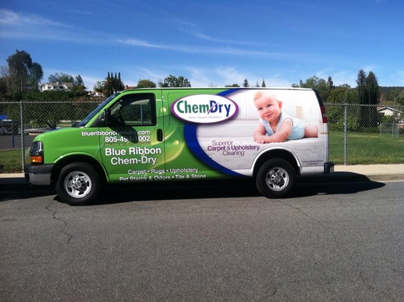 Blue Ribbon Chem-Dry Carpet Cleaning Truck
