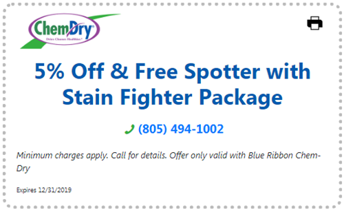 5% off & free spotter with stain fighter package